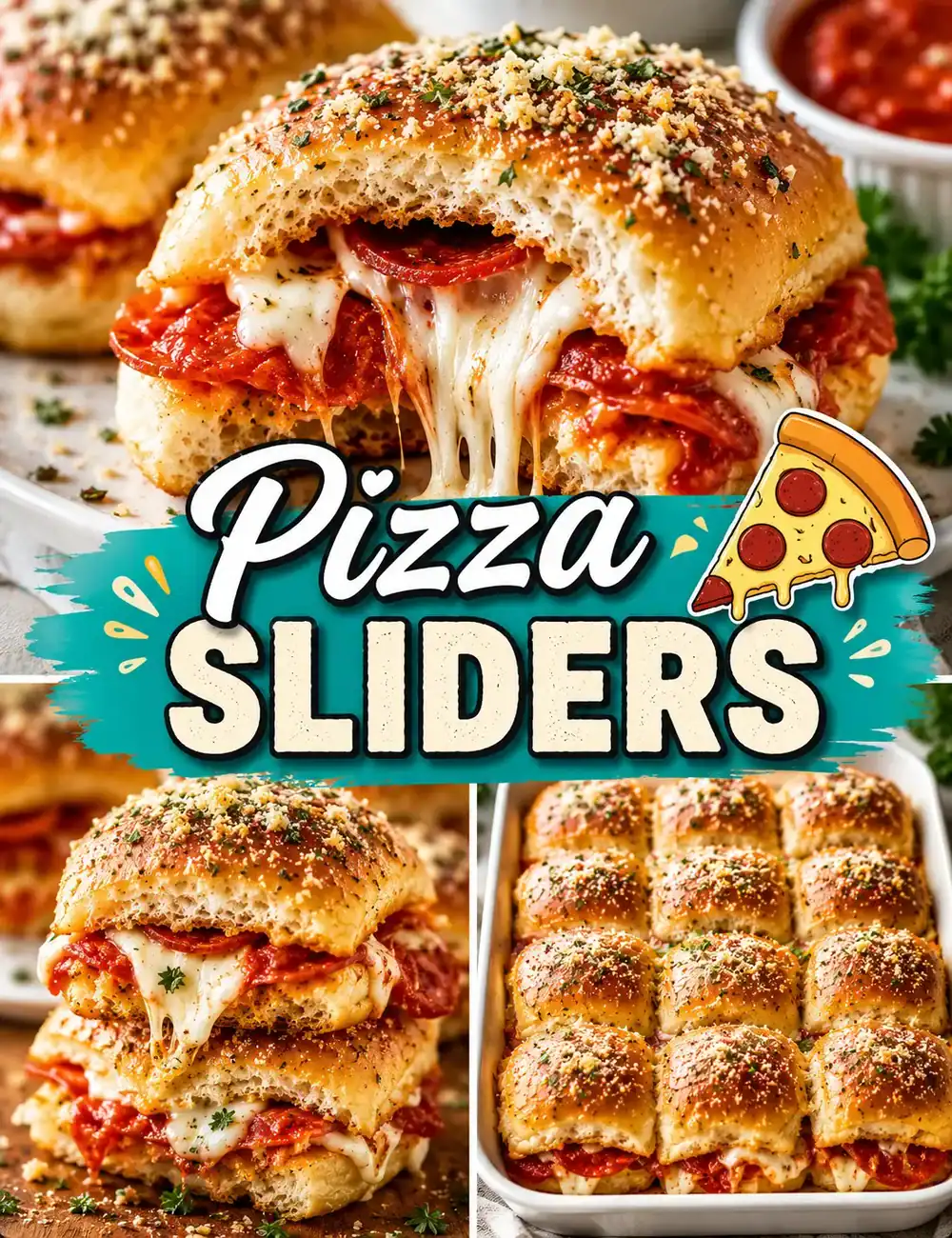 Pizza sliders Pizza Sliders Recipe for Easy Cheesy Party Food