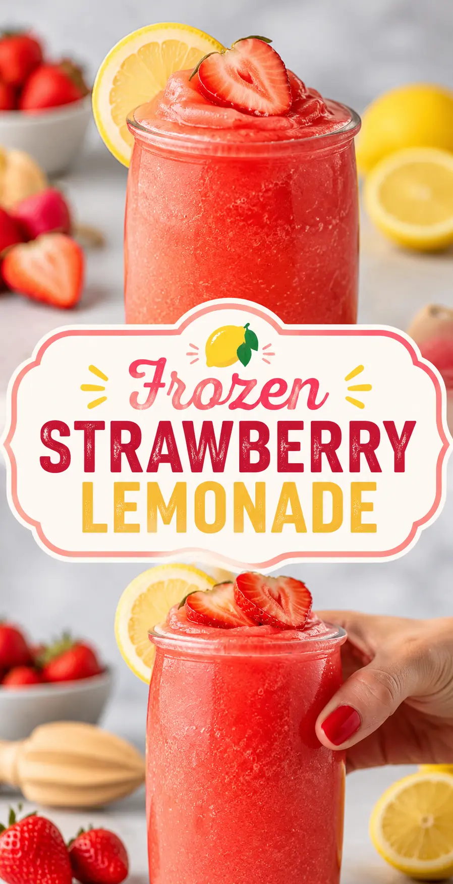 Frozen strawberry lemonade Frozen Strawberry Lemonade