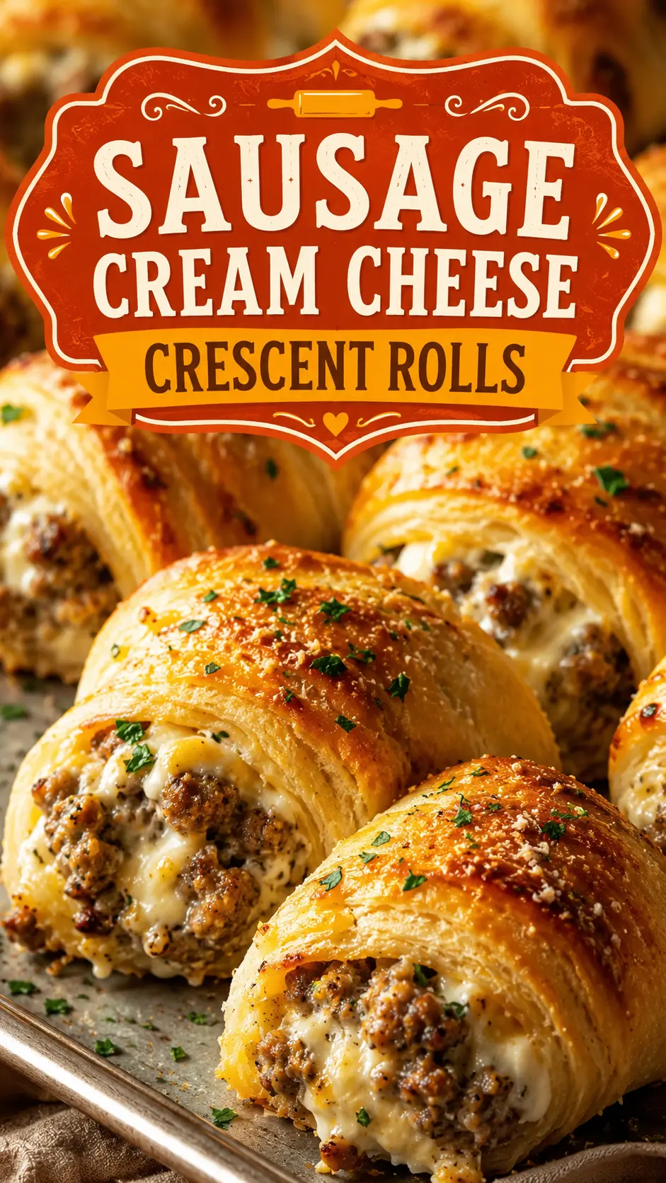 Sausage cream cheese crescent rolls Sausage Cream Cheese Crescent Rolls