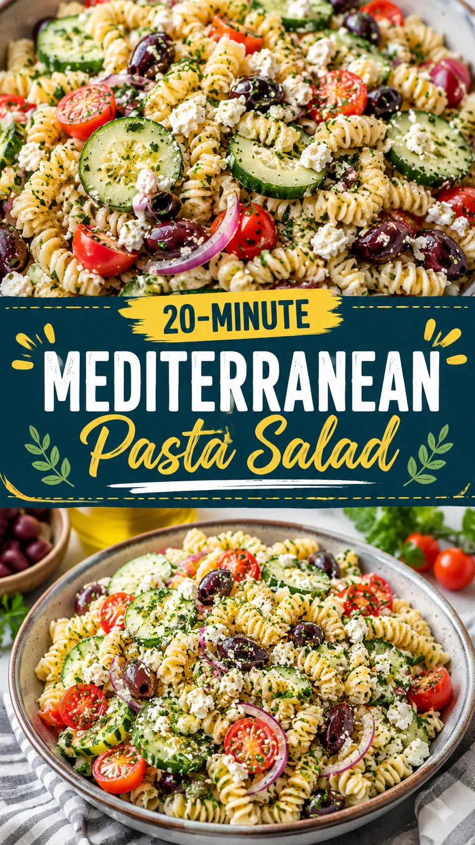 Mediterranean pasta salad Mediterranean Pasta Salad