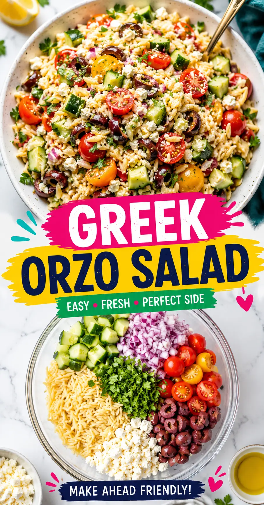 Greek orzo salad Greek Orzo Salad