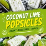 Coconut lime popsicles Coconut Lime Popsicles