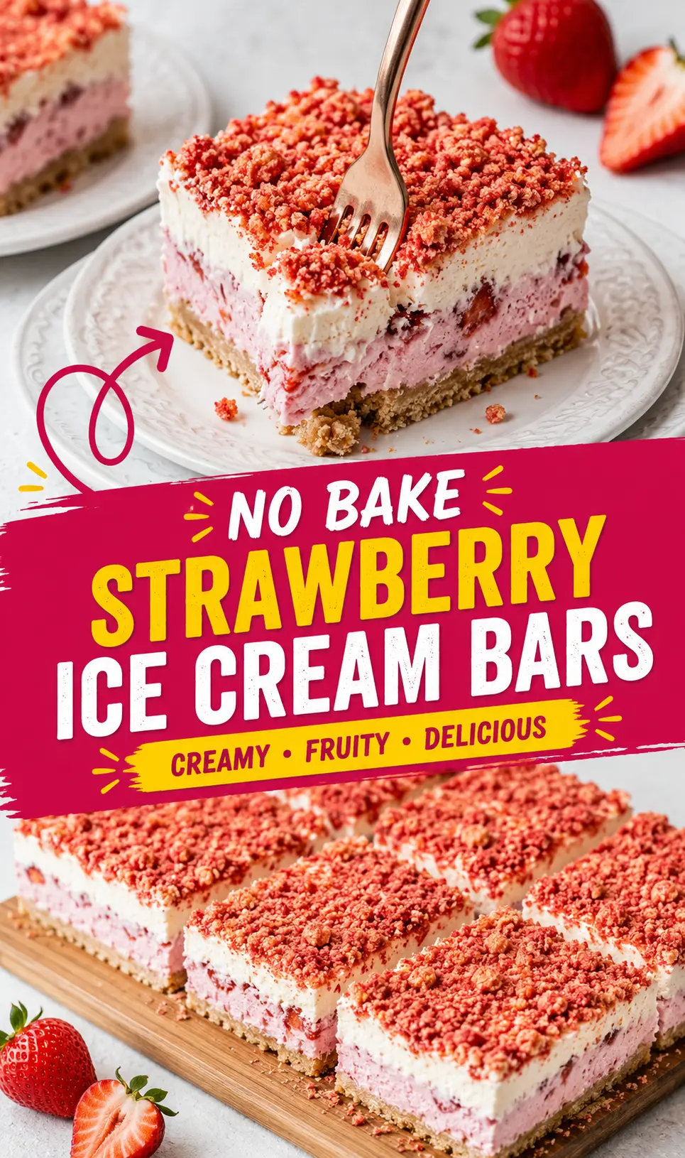 strawberry shortcake ice cream bars Strawberry Shortcake Ice Cream Bars