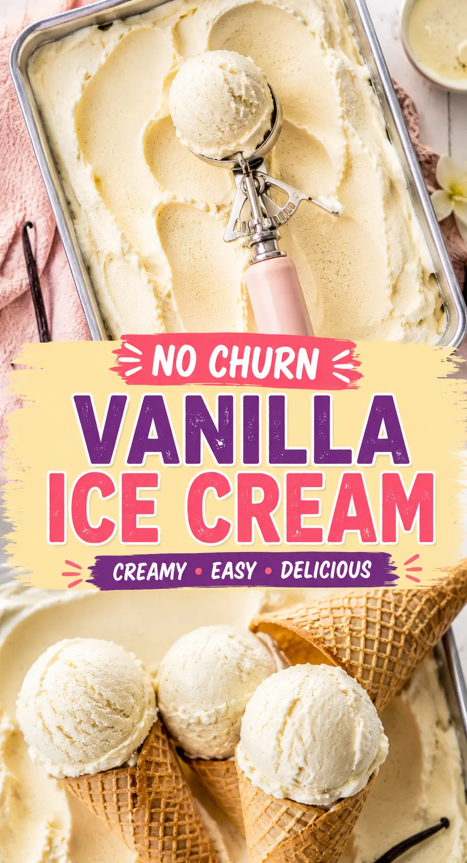 no churn vanilla ice cream No Churn Vanilla Ice Cream