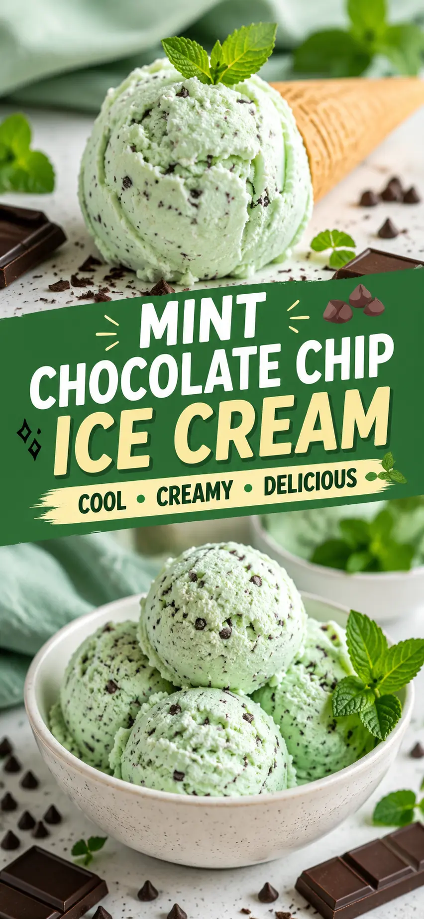 mint chocolate chip ice cream Mint Chocolate Chip Ice Cream