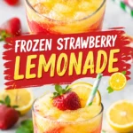 frozen strawberry lemonade frozen lemonade straw