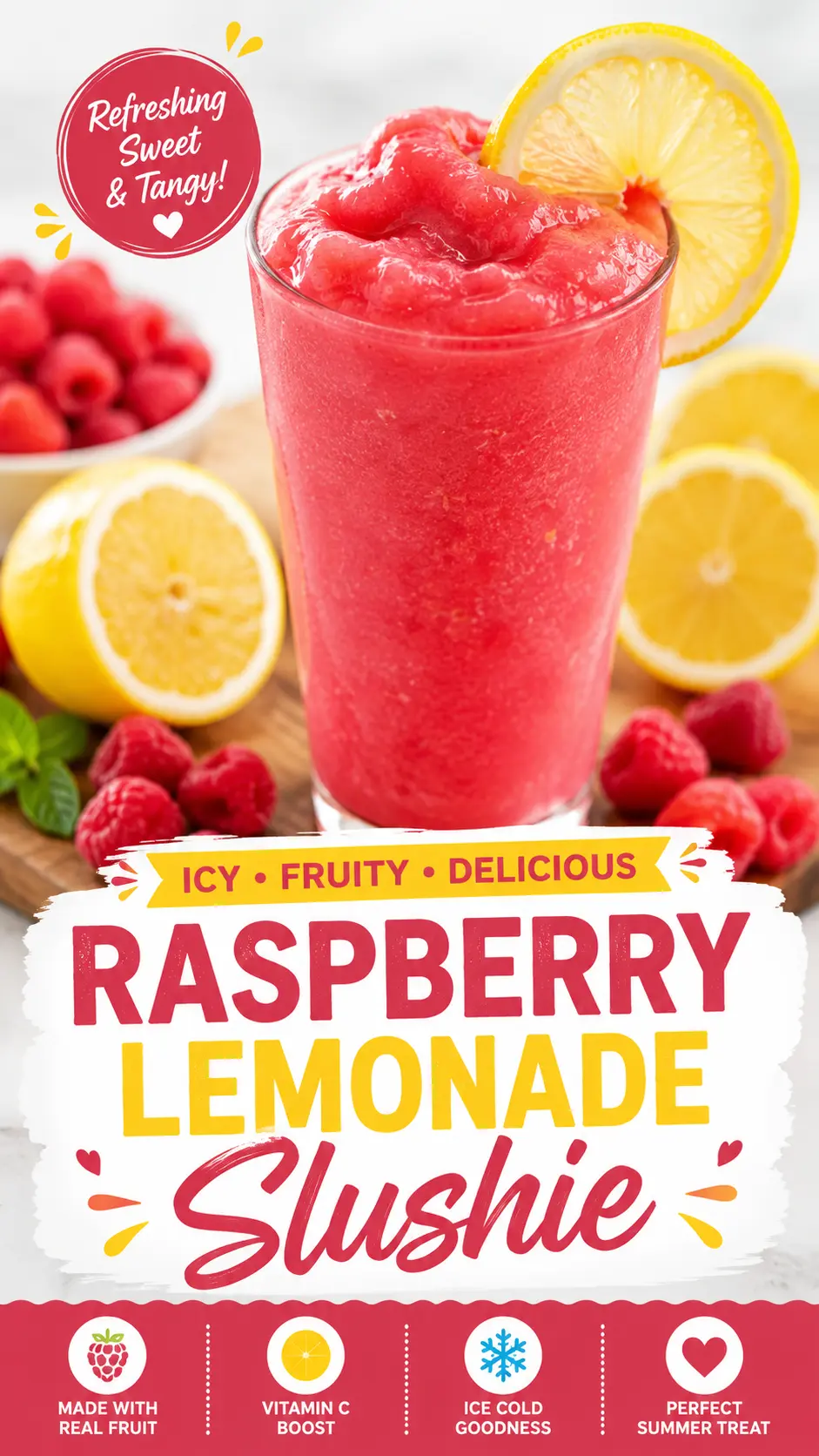 Raspberry Lemon Slushie
