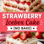 Strawberry icebox cake Strawberry Icebox Cake