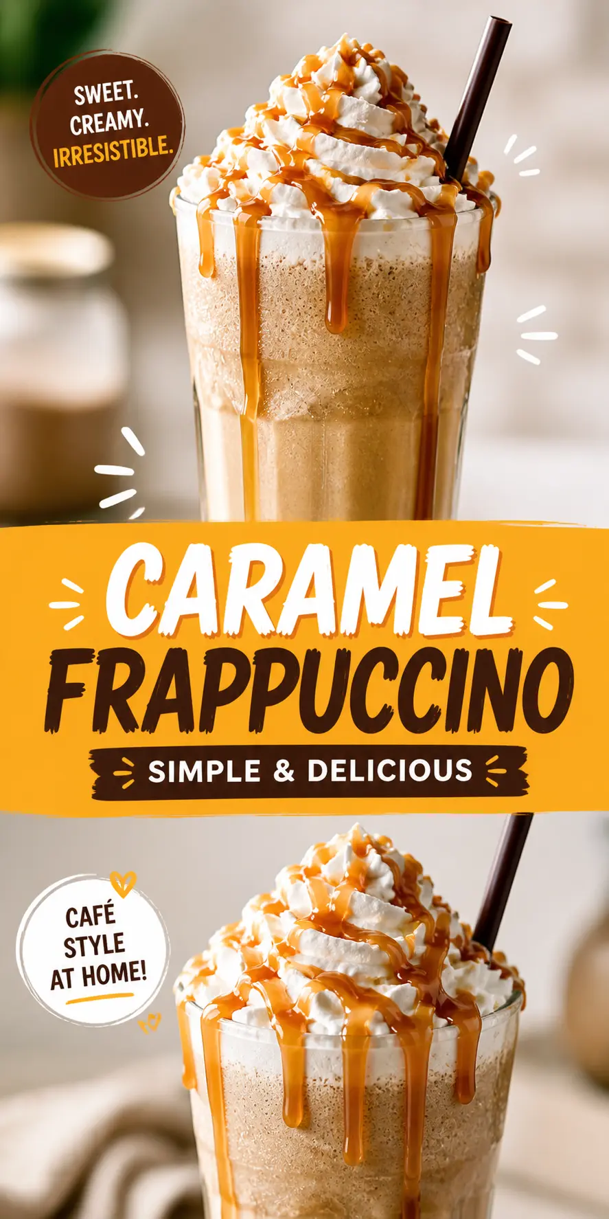caramel frappuccino Caramel Frappuccino Recipe