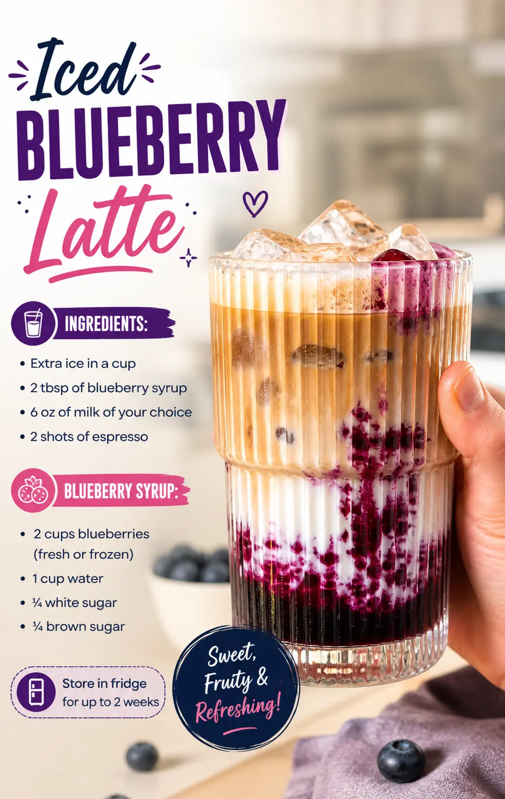 blueberry latte Blueberry Latte Recipe –
