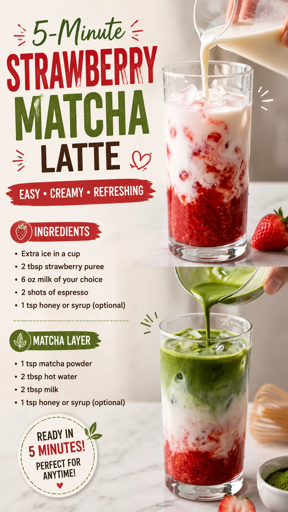 strawberry matcha latte strawberry matcha latte