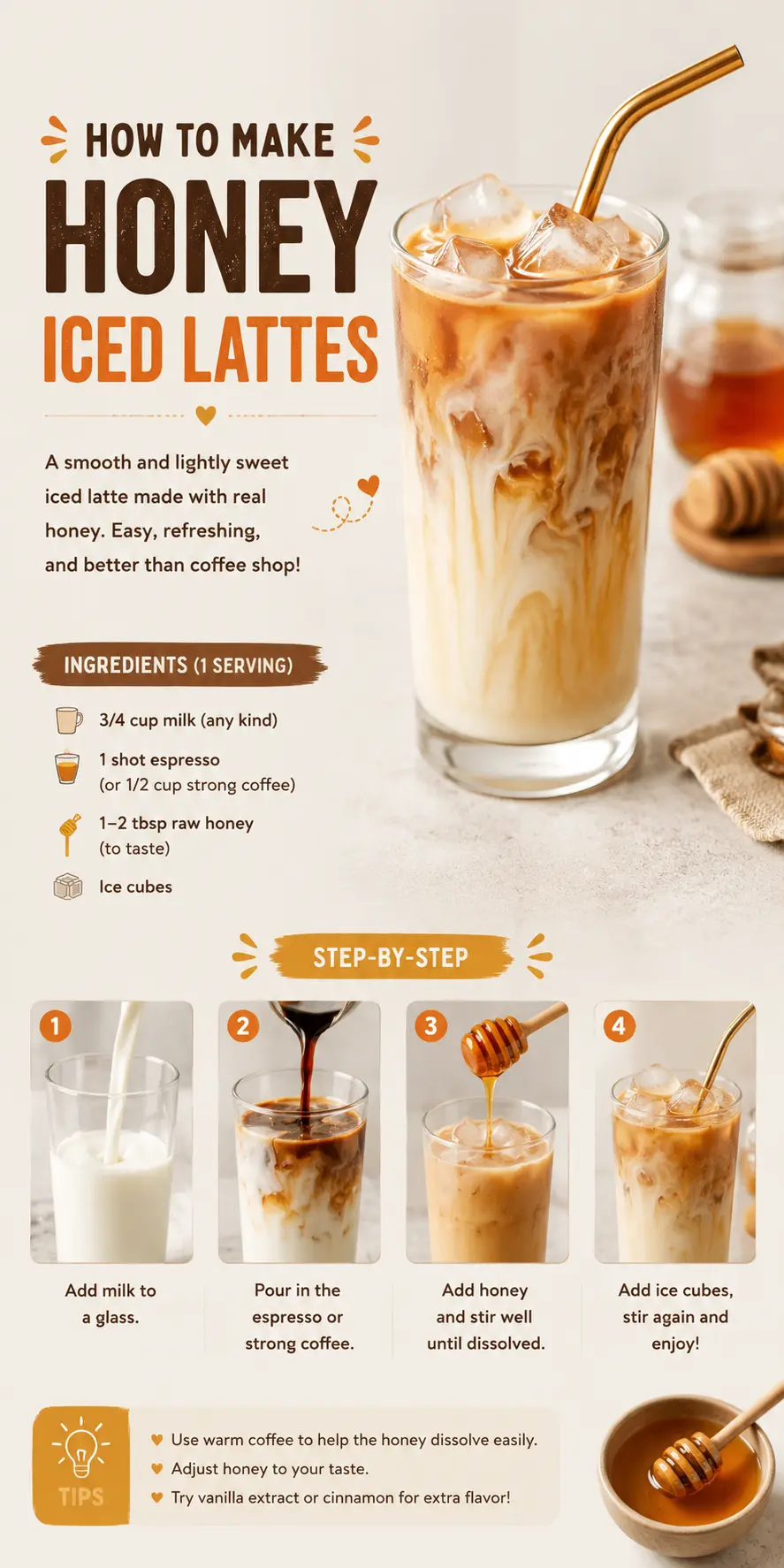 iced honey latte Iced Honey Latte Recipe