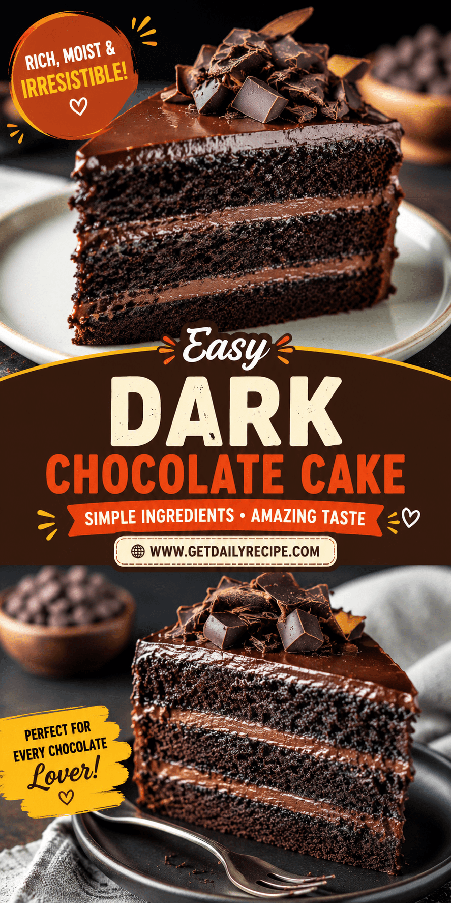 dark chocolate cake Dark Chocolate Cake