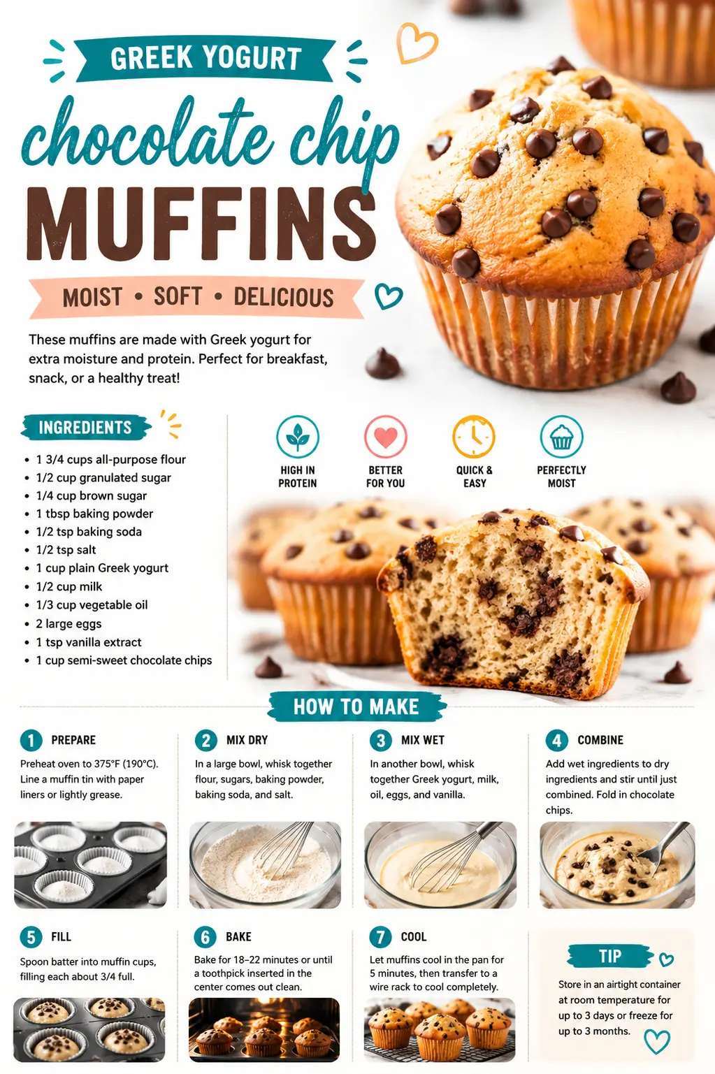 greek yogurt muffins Greek Yogurt Muffins