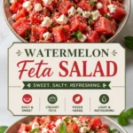 watermelon feta salad Watermelon Feta Salad Recipe With Mint And Lime Dressing