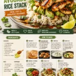 Honey Lime Chicken and Avocado Stack