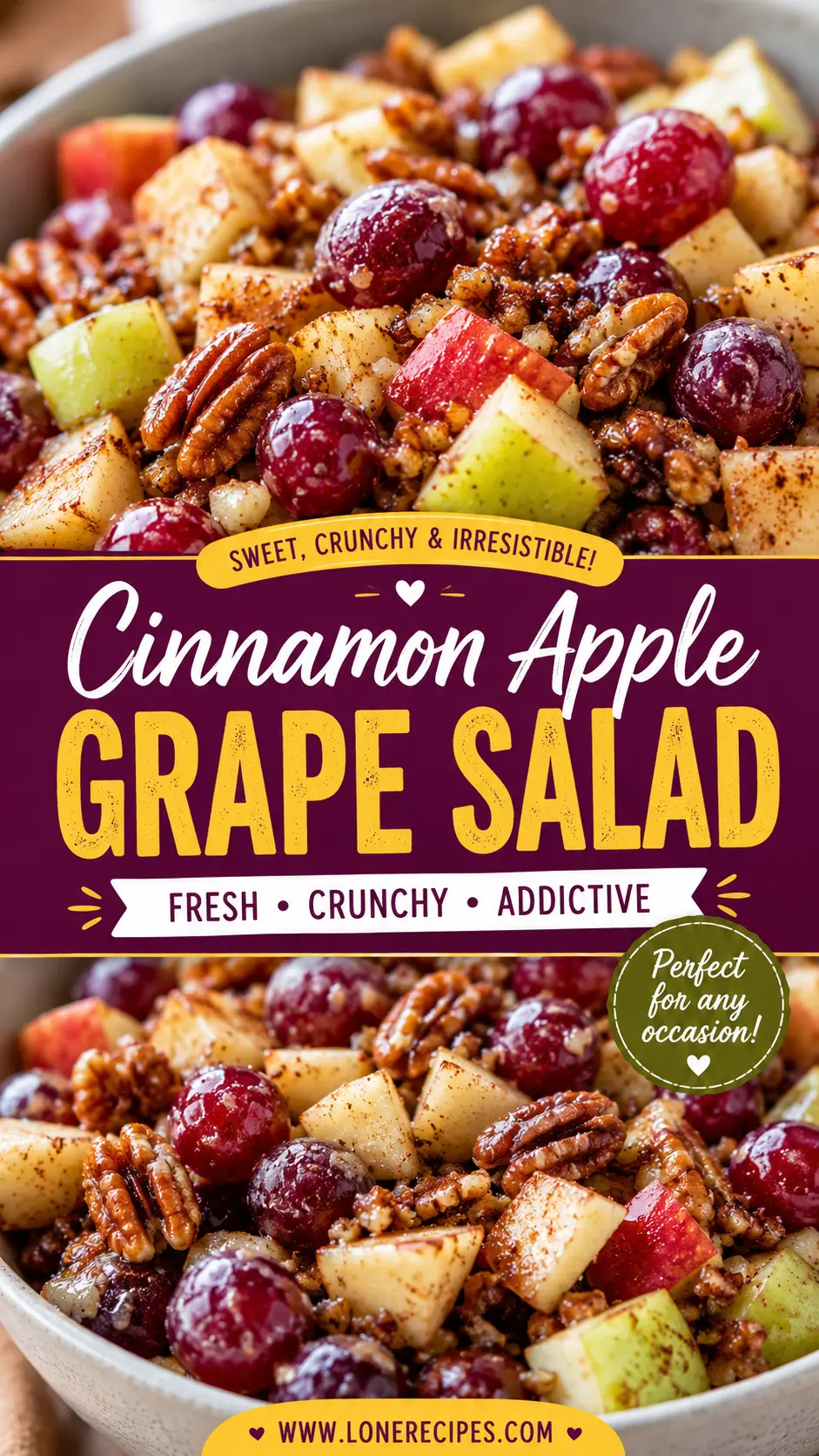 Cinnamon Apple Grape Salad