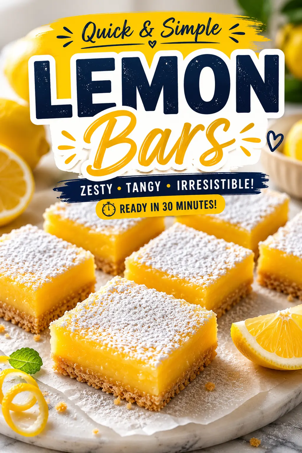 Lemon Bars – The Best Homemade Lemon Bars Recipe