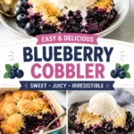 Blueberry cobbler Blueberry Cobbler: The Best Easy Homemade Dessert with Fresh or Frozen Blueberries