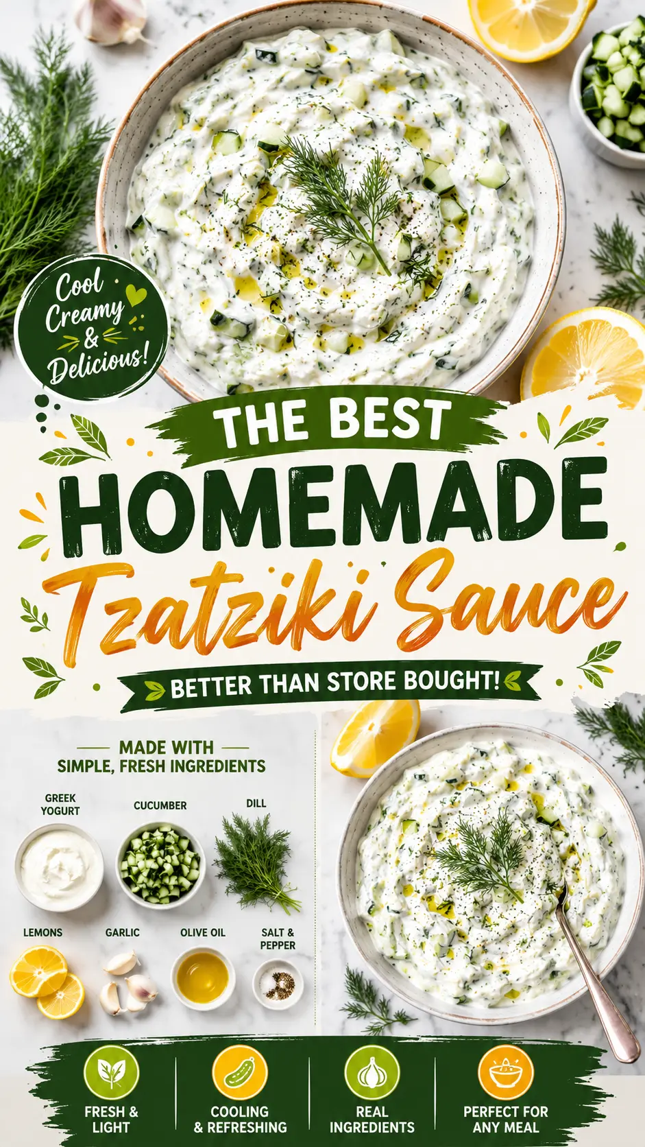 Tzatziki Sauce Recipe Tzatziki: The Ultimate Creamy Greek Yogurt Sauce Guide
