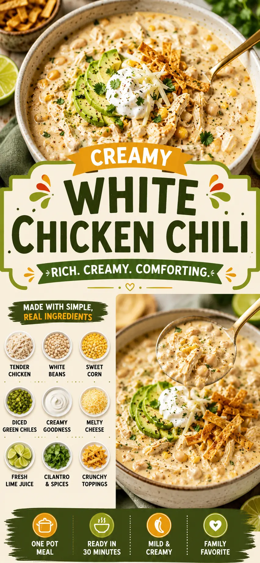 White Chicken Chili: The Ultimate Creamy White Chicken Chili Recipe