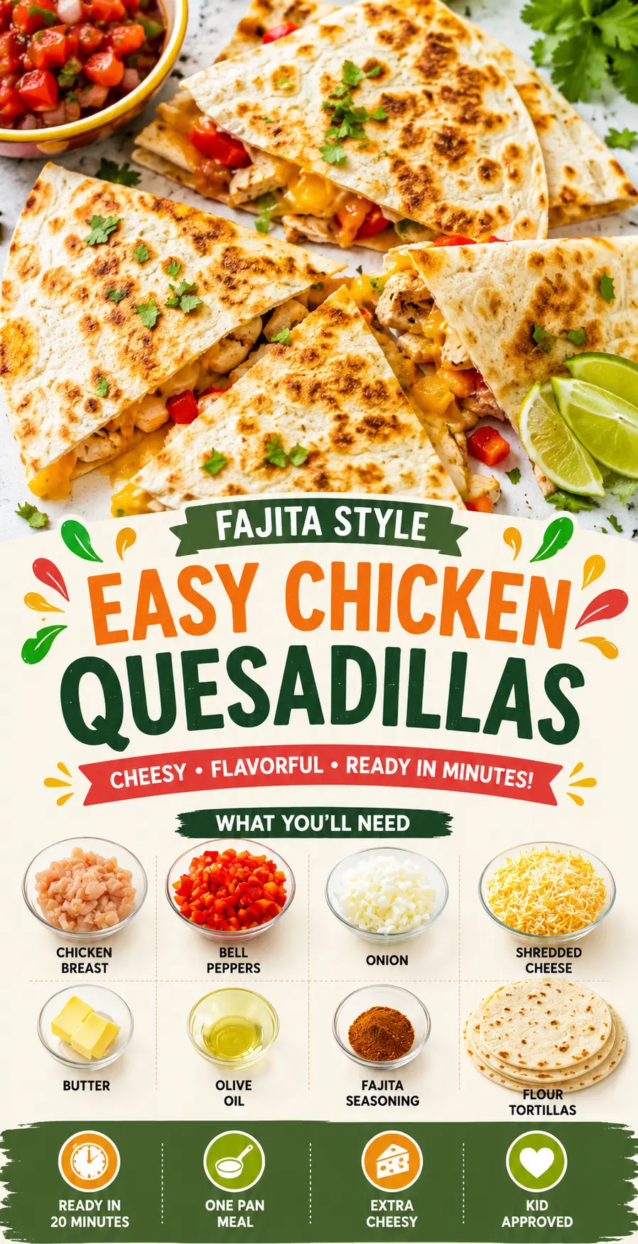Easy Chicken Quesadillas: The Ultimate Crispy Chicken Quesadilla Recipe