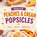 Peach Popsicles With Creamy Honey
