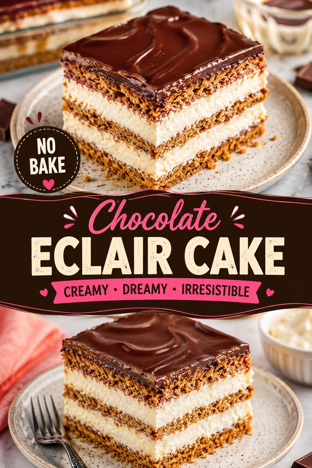 Eclair Icebox Cake