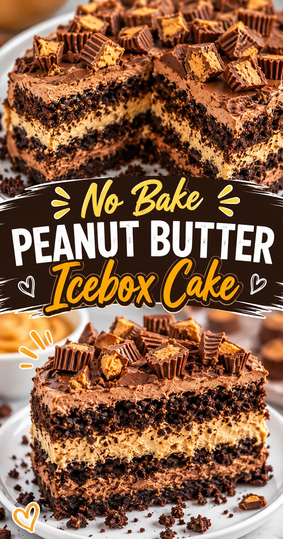 Peanut Butter Icebox Cake That Tastes