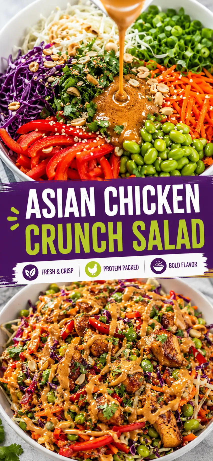 Asian Chicken Salad Recipe – Crunchy, Fresh, and Packed with Flavor