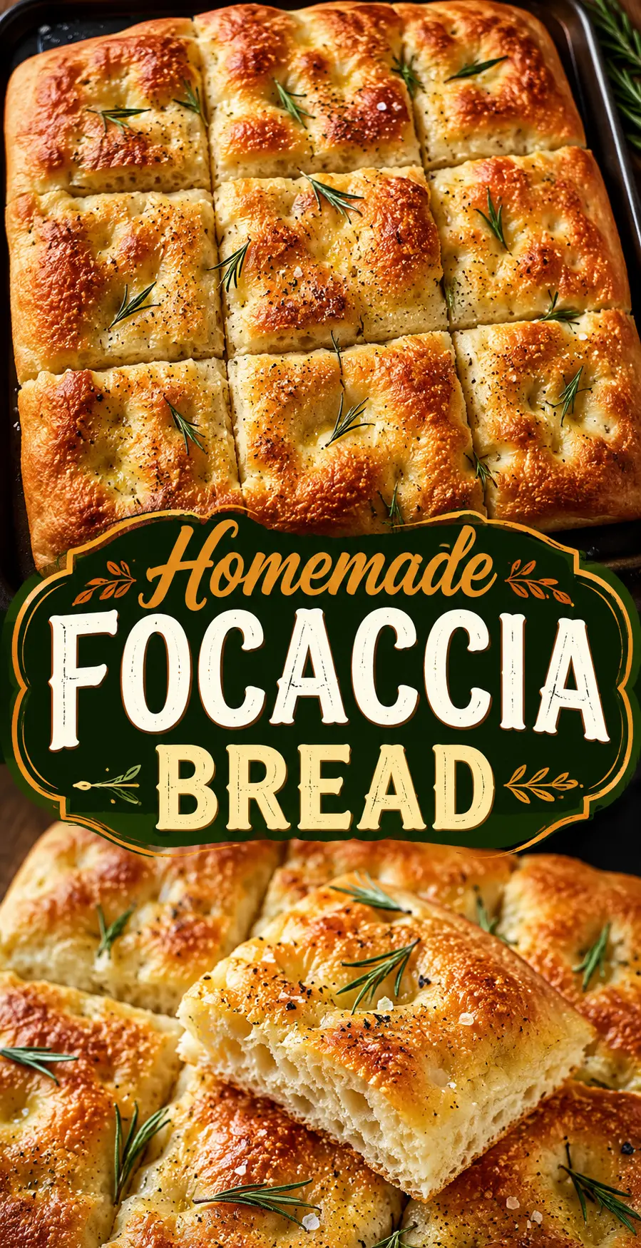 Focaccia Bread Recipe – Soft, Cheesy, and Easy Homemade Focaccia Bread