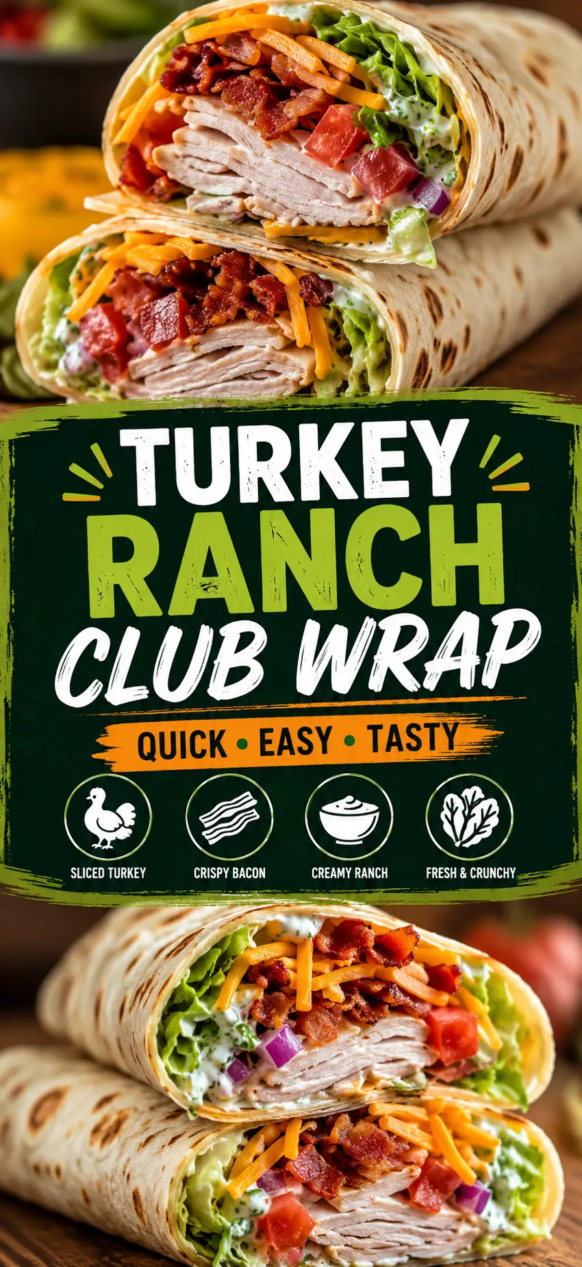Turkey Wrap Recipe – The Best Easy Turkey Wrap for Lunch