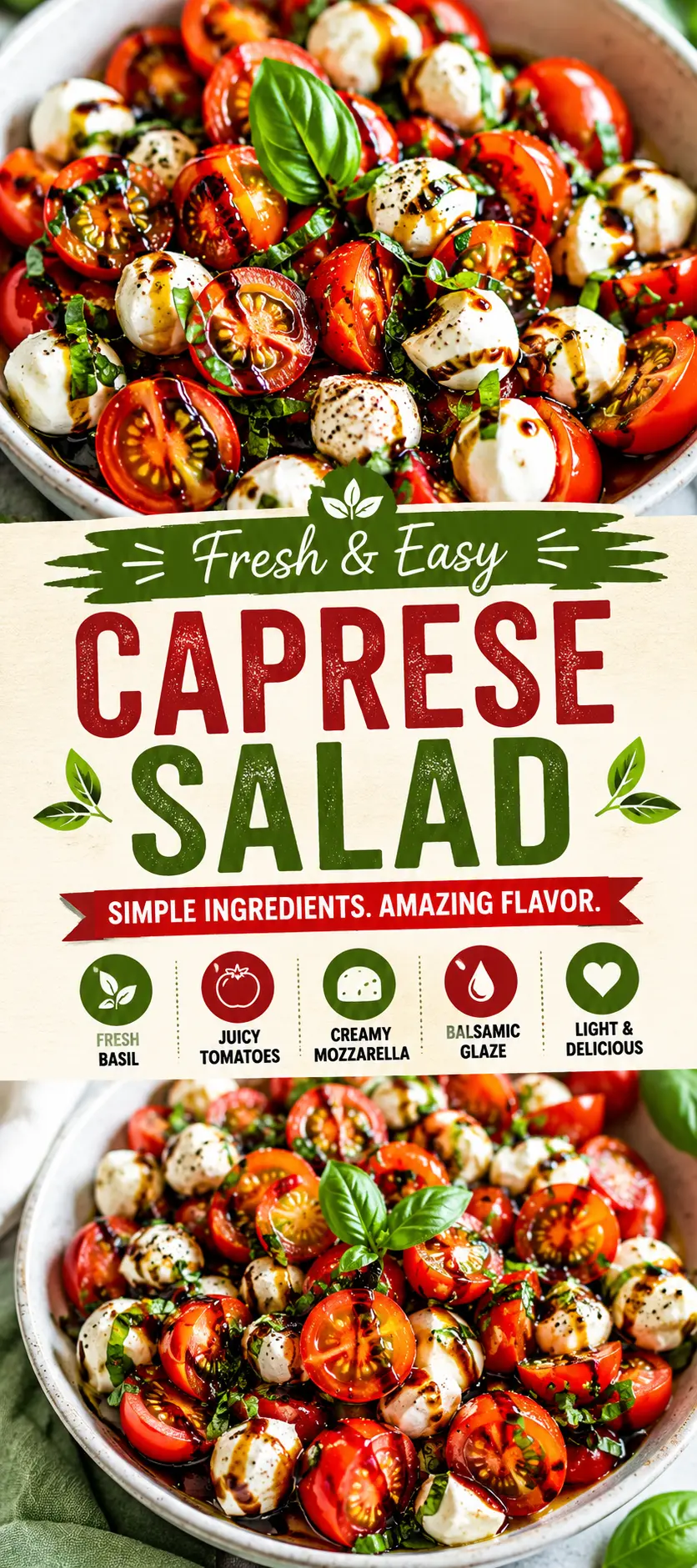 Caprese Salad Recipe – Fresh, Easy, and Flavorful Italian Classic