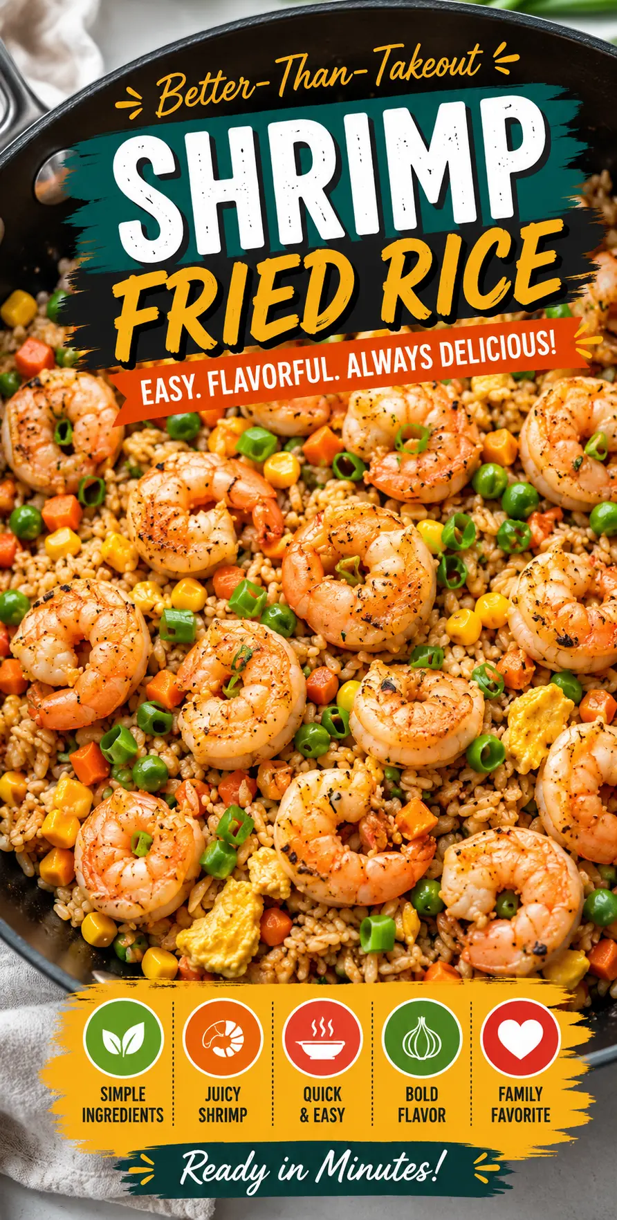 Shrimp Fried Rice – The Best Easy Homemade Shrimp Fried Rice Recipe