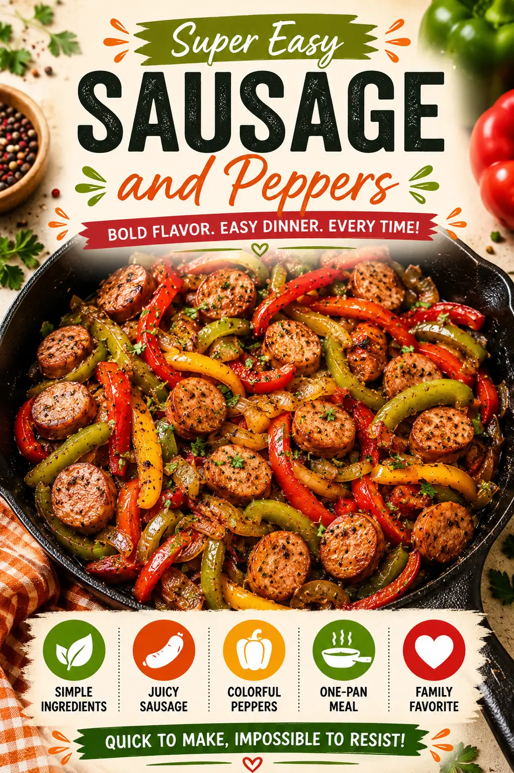 Sausage and Peppers: The Ultimate Italian Sausage, Peppers, and Onions Recipe