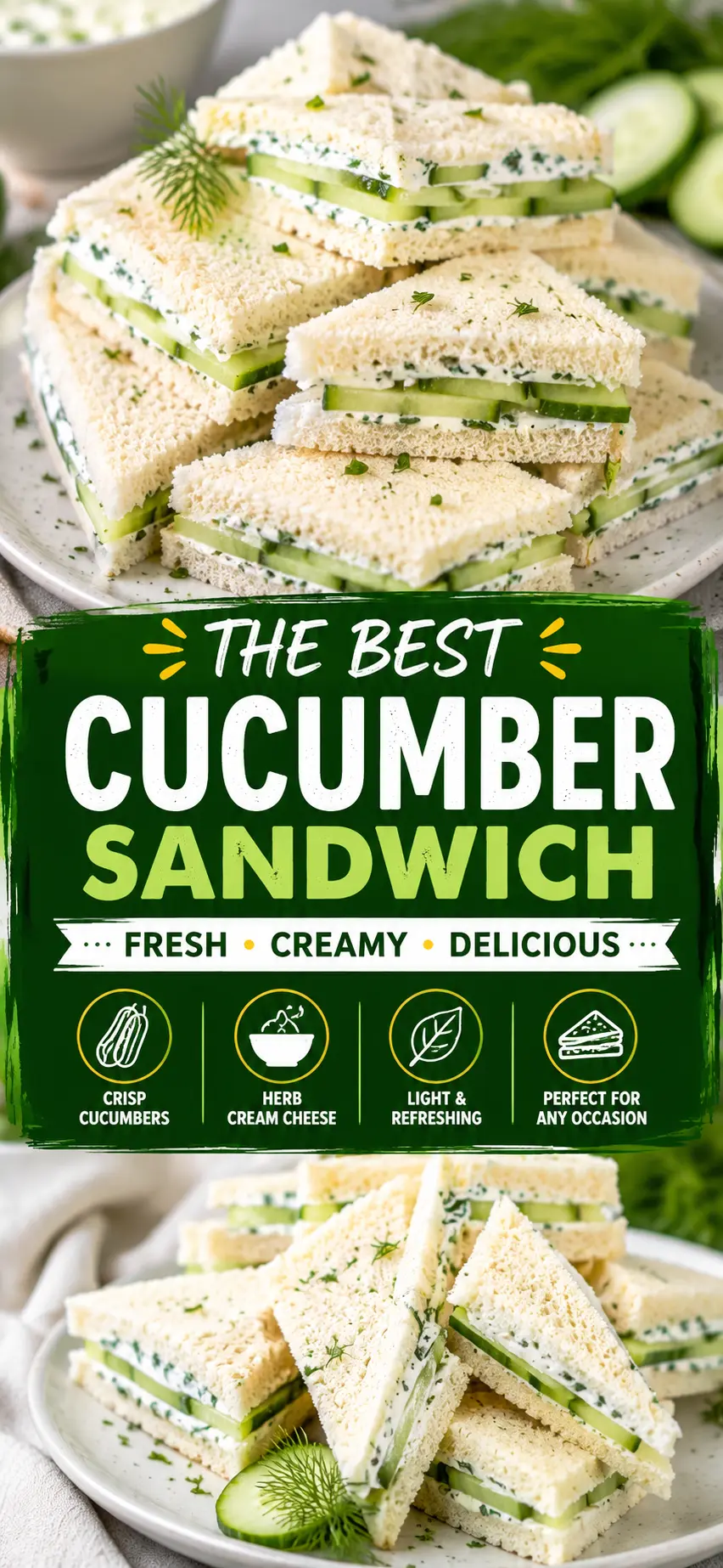 Cucumber Sandwiches: The Classic Tea Sandwich Recipe Everyone Loves