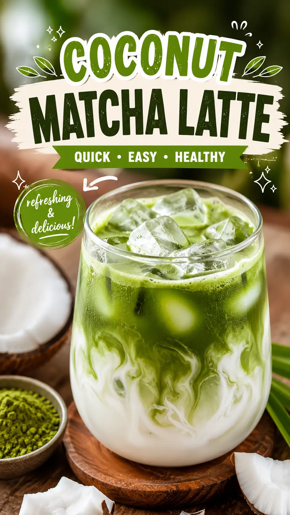 Coconut Matcha Latte: The Creamiest Healthy Drink You'll Make at Home