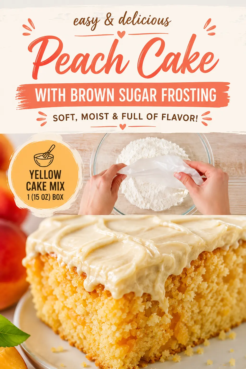 Peach Cake – The Best Easy Homemade Peach Cake Recipe