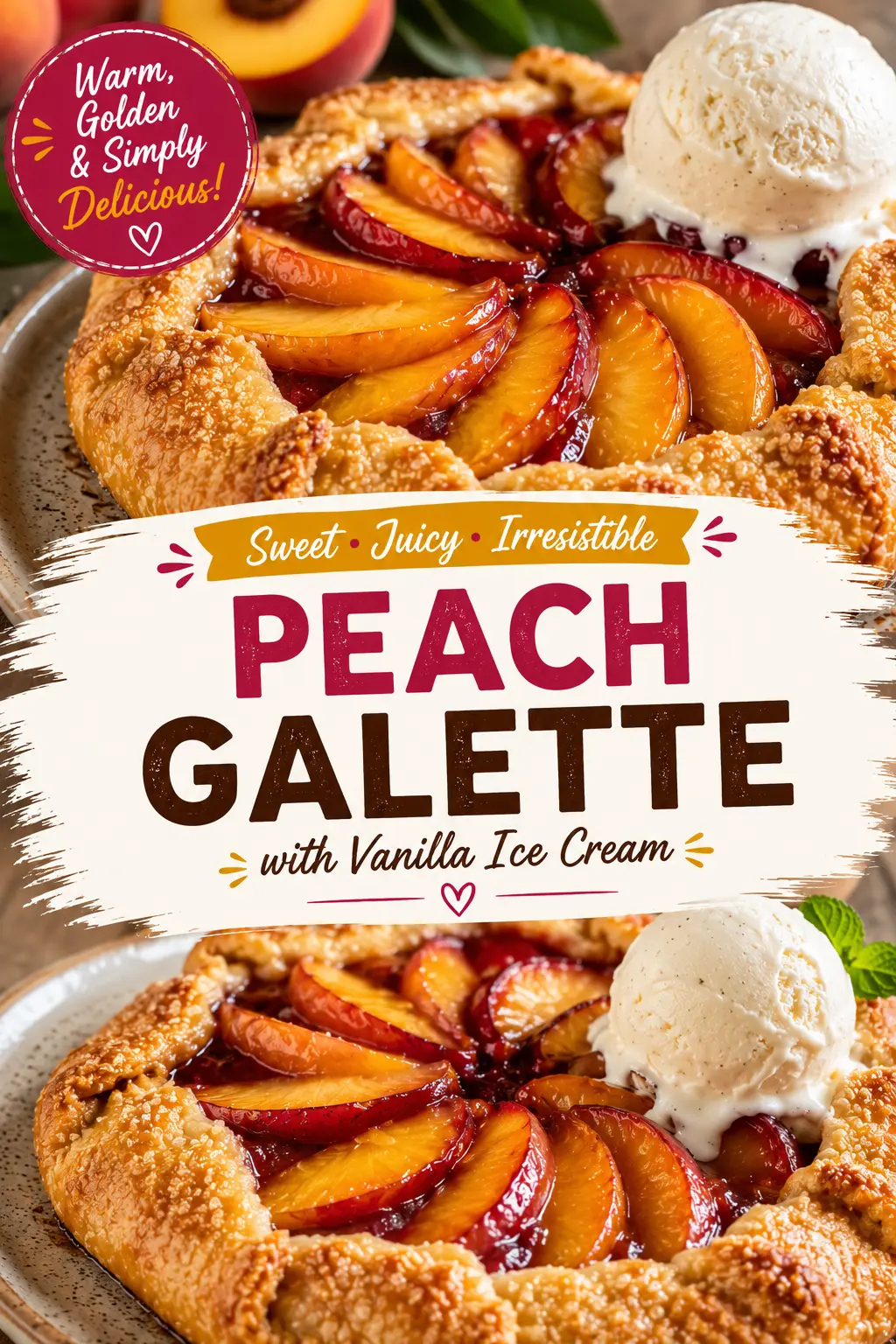 Peach Galette – The Best Rustic Peach Galette Recipe