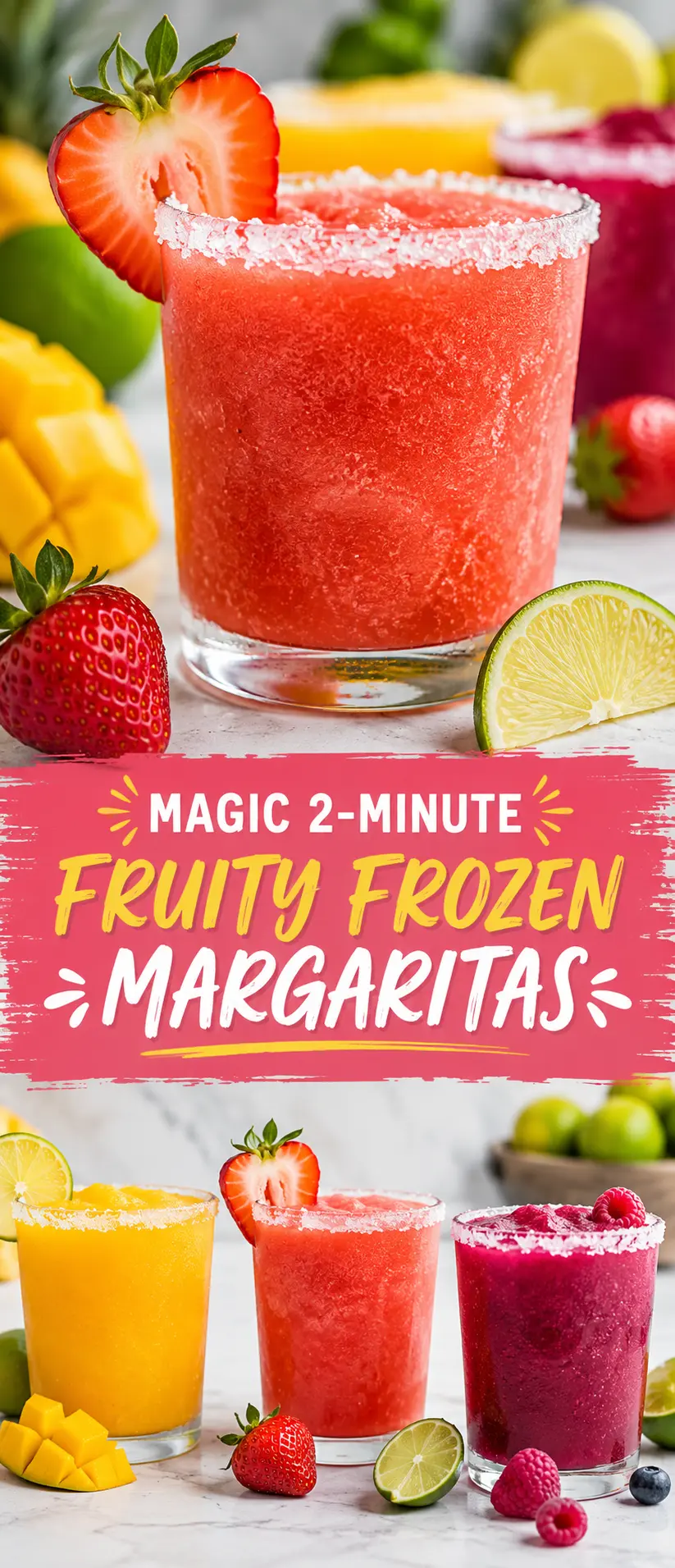 Frozen Fruity Margaritas: The Ultimate Summer Blender Cocktail