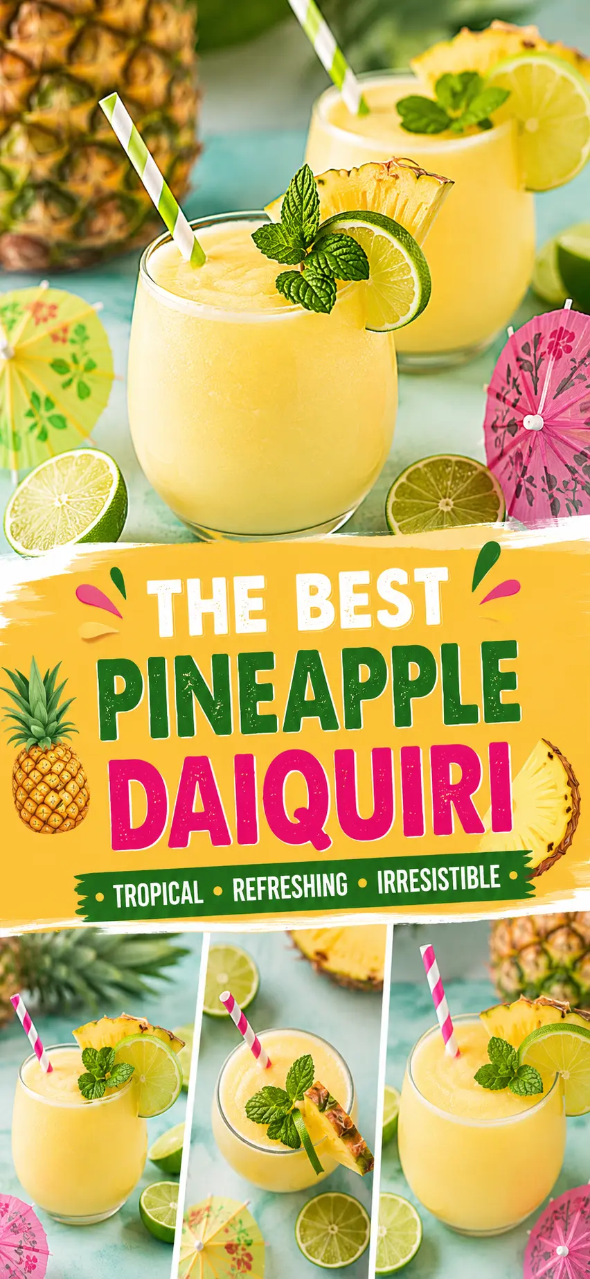 Pineapple Daiquiri: The Ultimate Tropical Frozen Cocktail for Summer