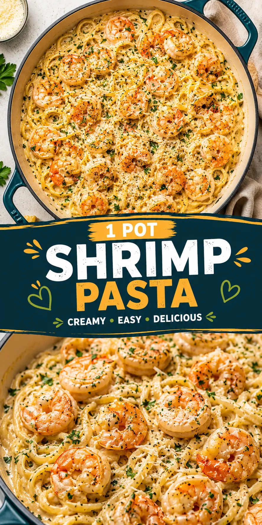 Shrimp Pasta Recipe – Creamy Garlic Shrimp Pasta Ready in 15 Minutes