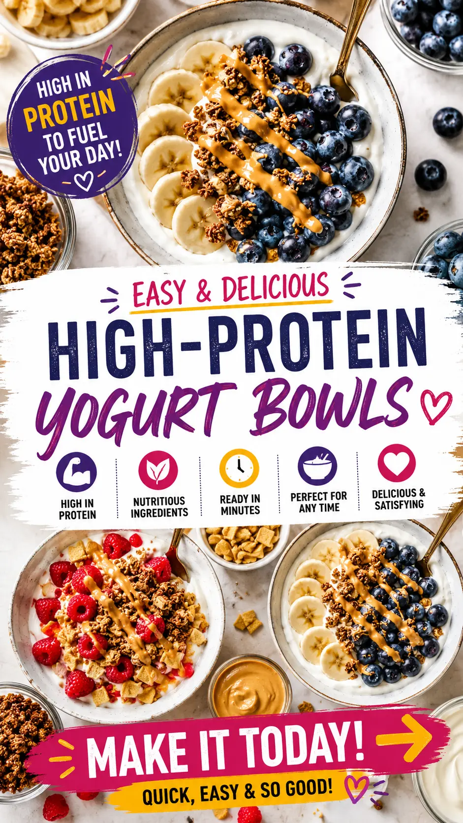 Protein Yogurt Bowl: A Creamy High-Protein Breakfast Ready in 5 Minutes