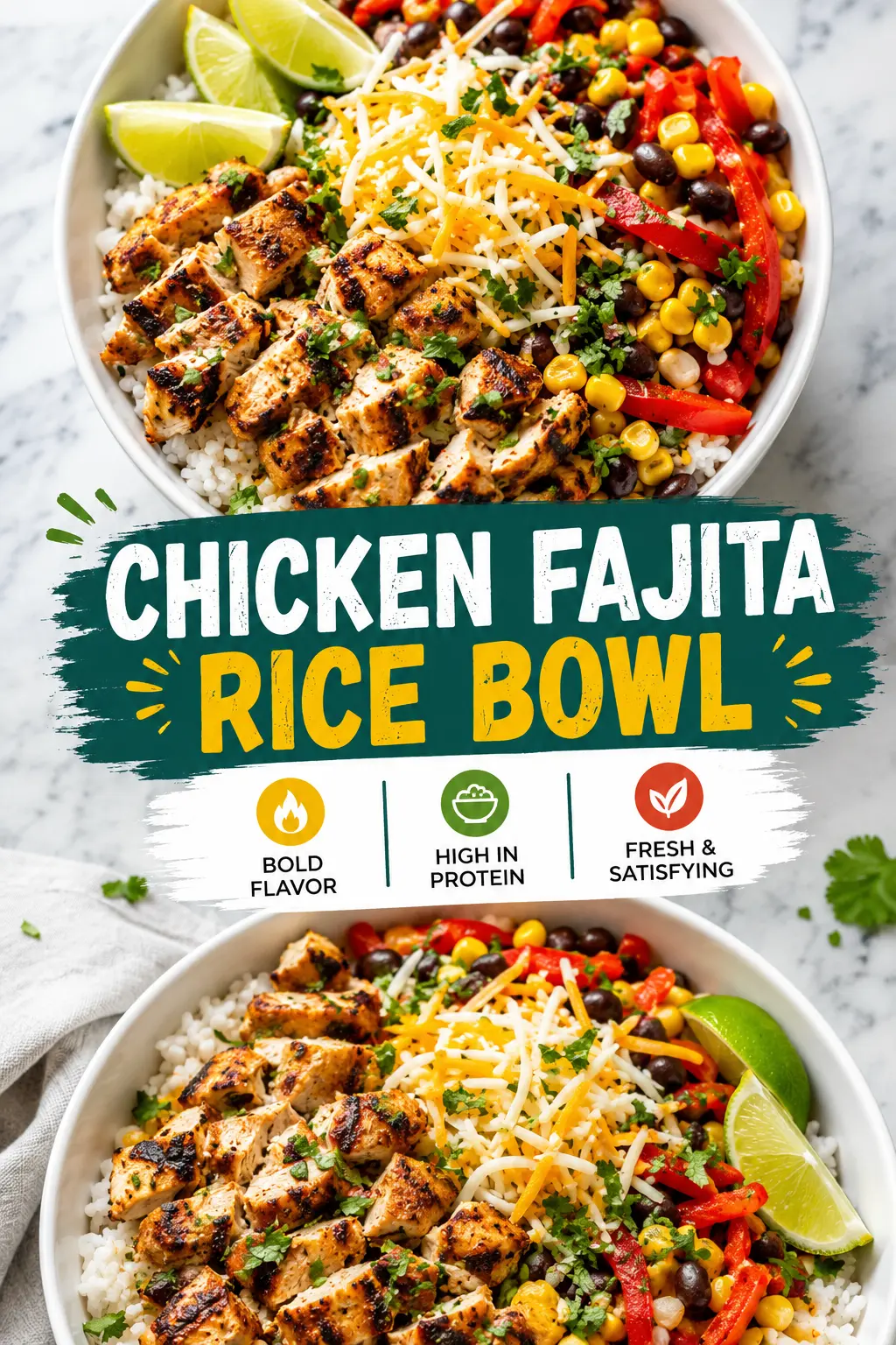 Chicken Rice Bowls (Easy High-Protein Meal Prep Recipe)