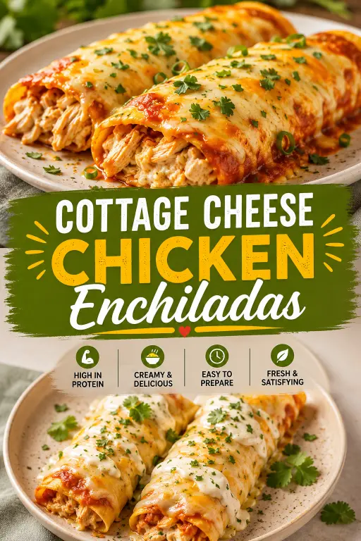 Cottage Cheese Enchiladas: Creamy High-Protein Chicken Enchiladas Everyone Will Love