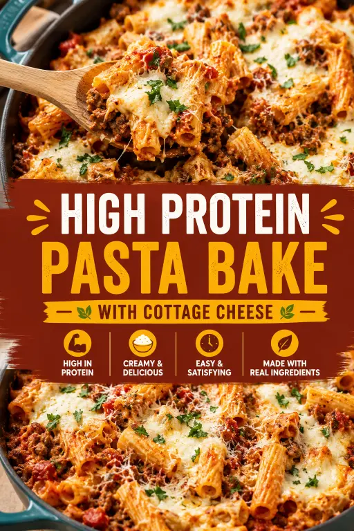 Cottage Cheese Pasta Bake: The Best Healthy High-Protein Vegetarian Dinner