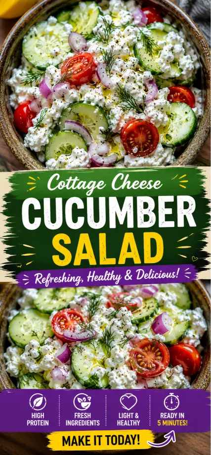 Cottage Cheese Cucumber Salad: A Creamy, High-Protein Summer Side Dish
