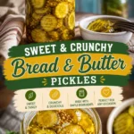 Bread and Butter Pickle Recipe (Sweet, Crunchy & Easy Homemade Pickles)