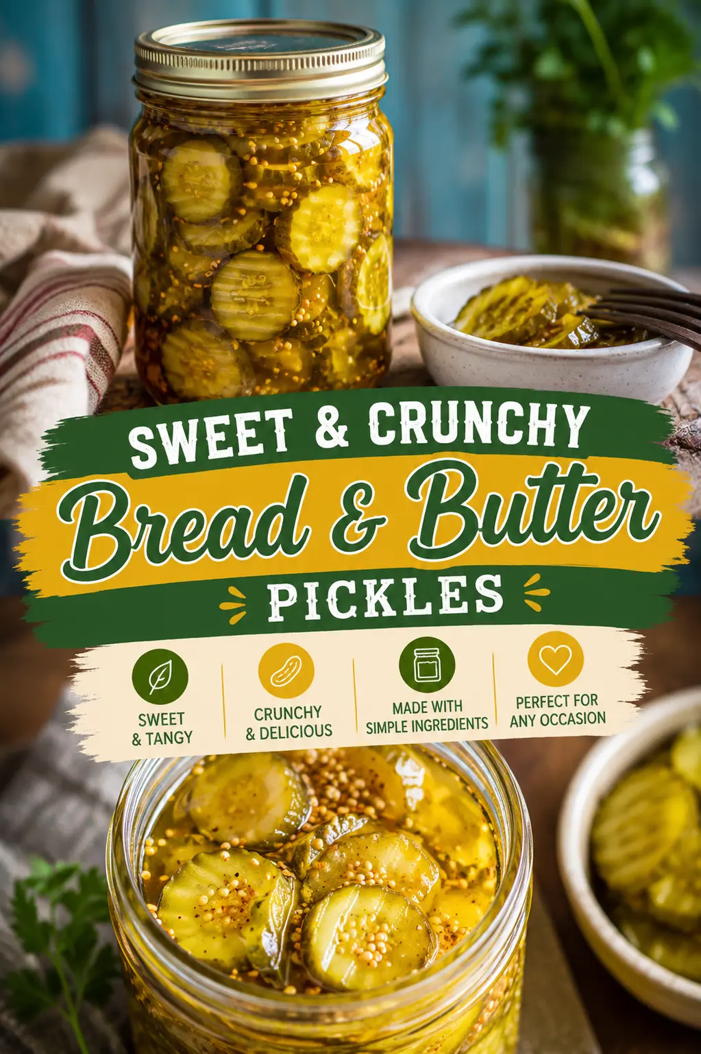 Bread and Butter Pickle Recipe (Sweet, Crunchy & Easy Homemade Pickles)