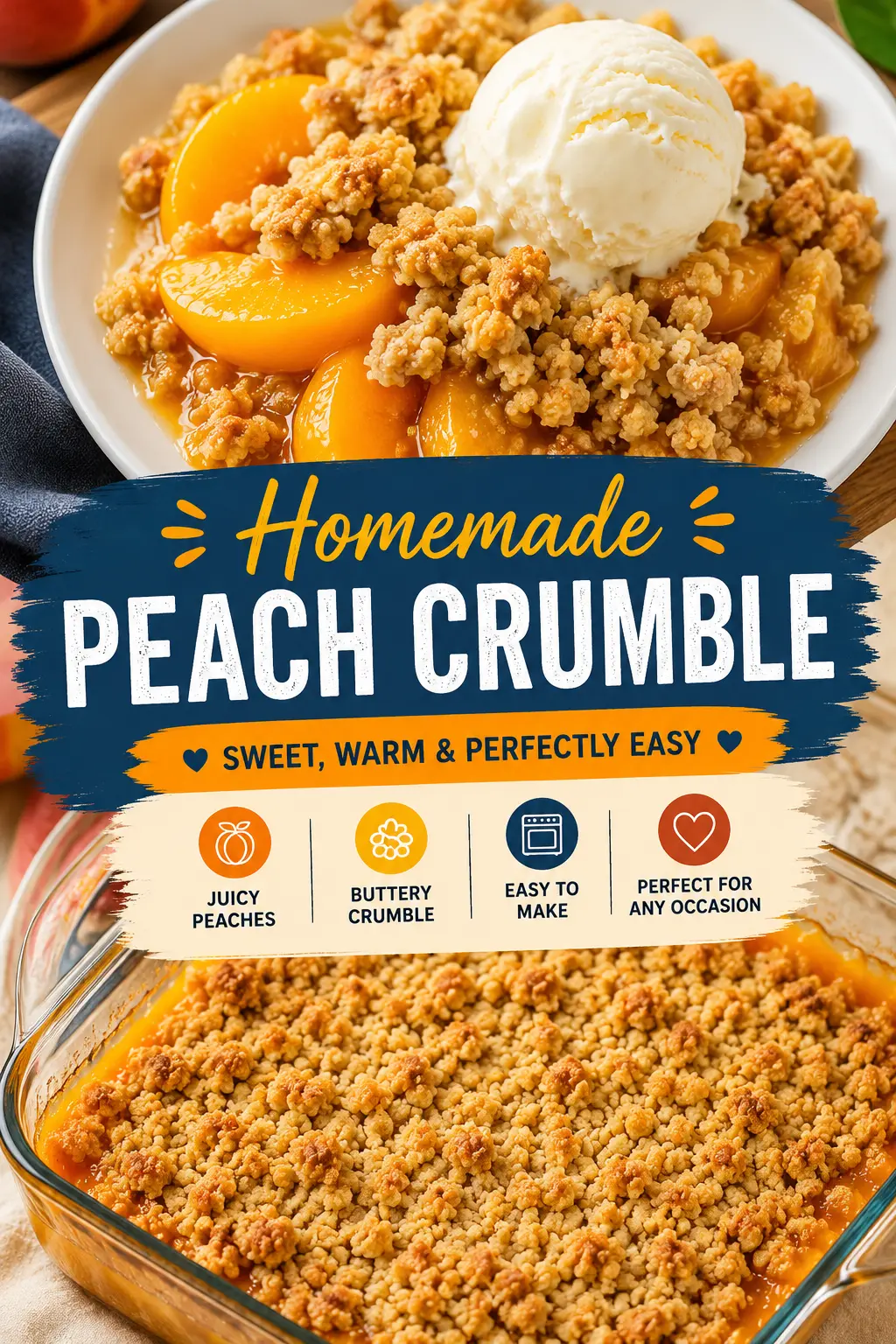 peach crumble